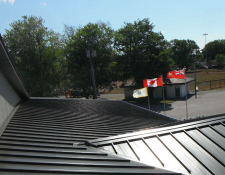 Sloped Metal Roof